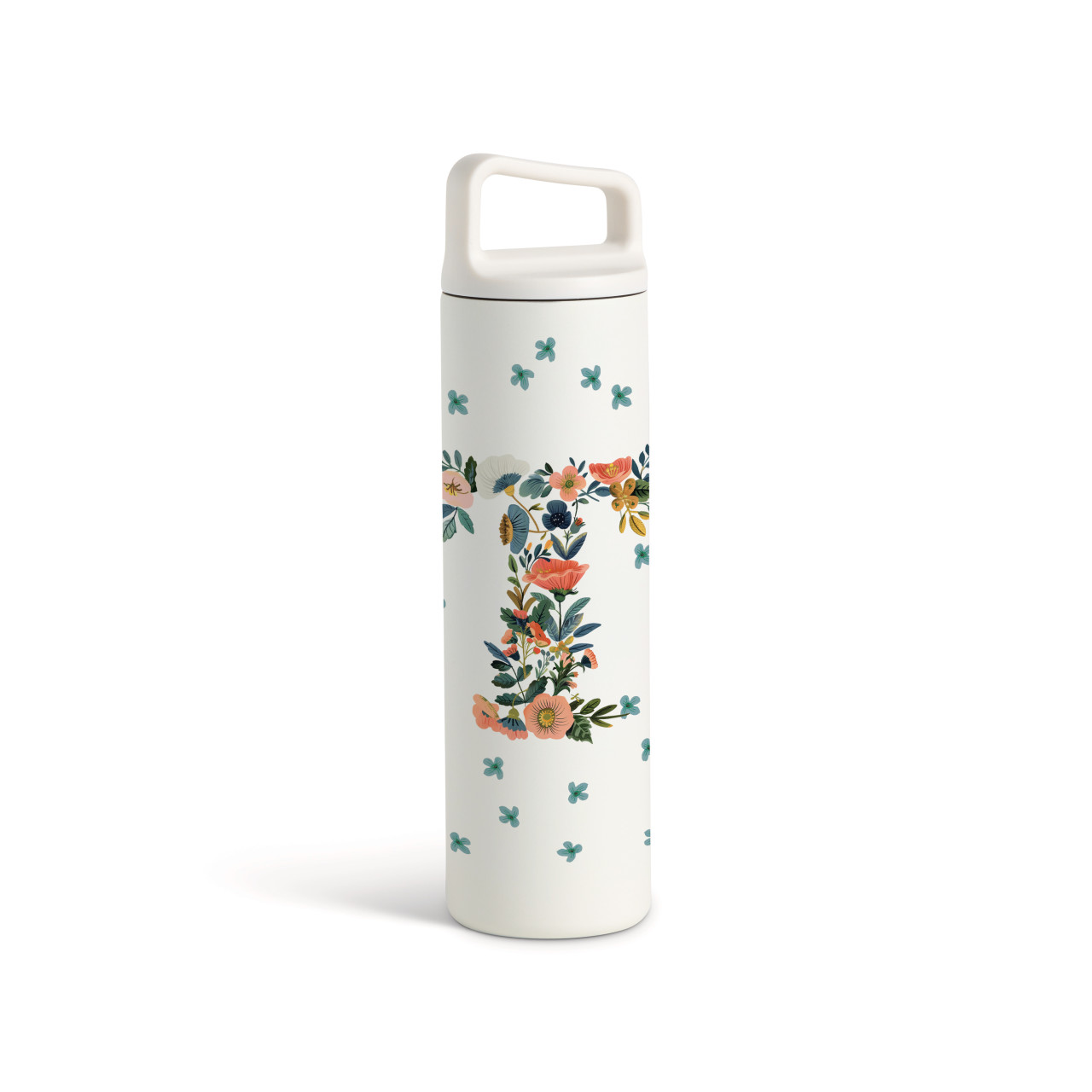 T Monogram Water Bottle - White 20oz thumbnail