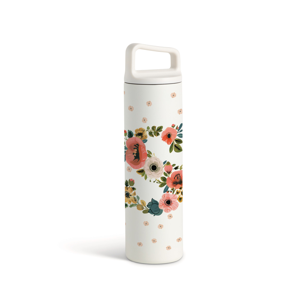 S Monogram Water Bottle - White 20oz thumbnail