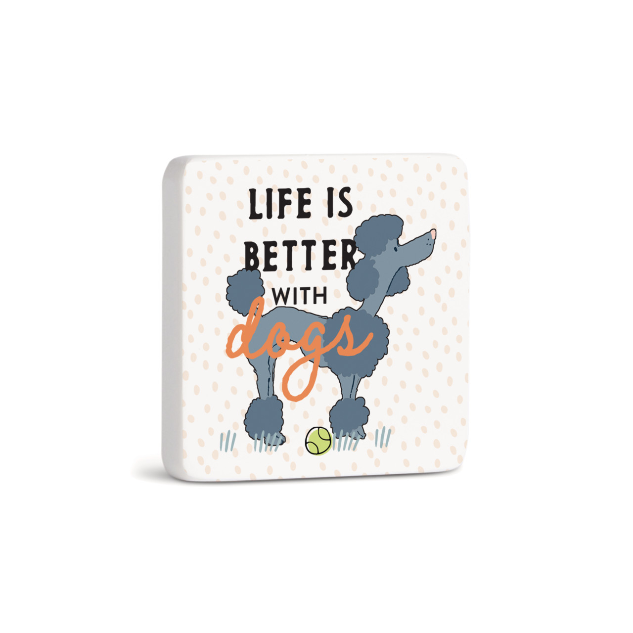 Poodle Dog Magnet - Bone thumbnail