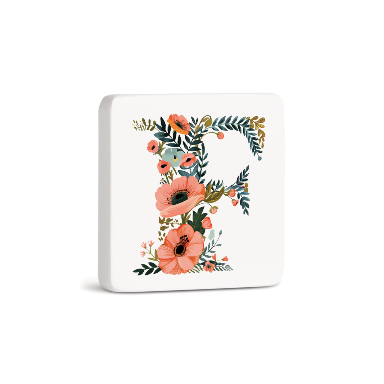 F Monogram Magnet - Bone thumbnail