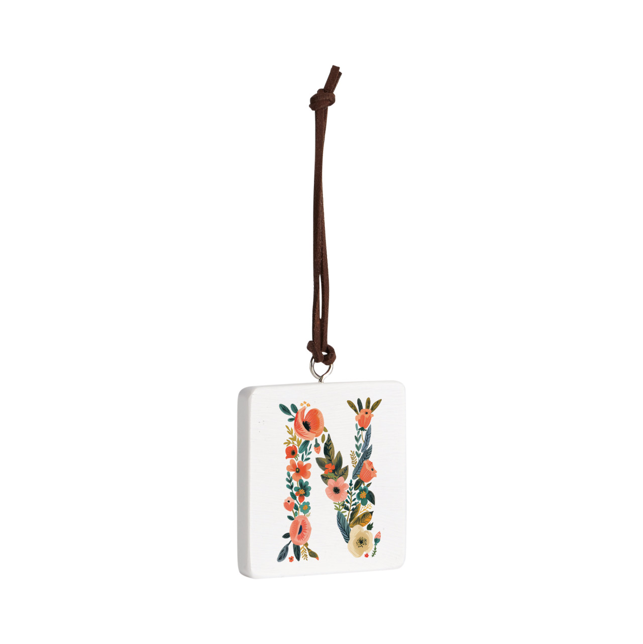 N Monogram Ornament - Bone thumbnail