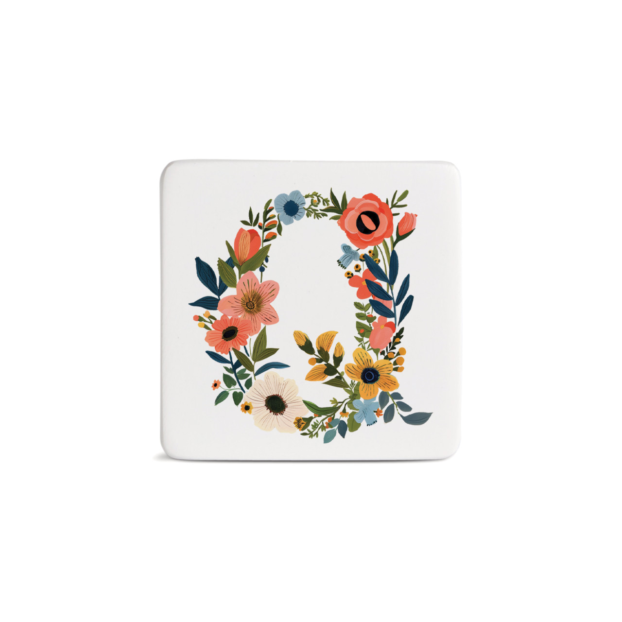Q Monogram Magnet - Bone thumbnail