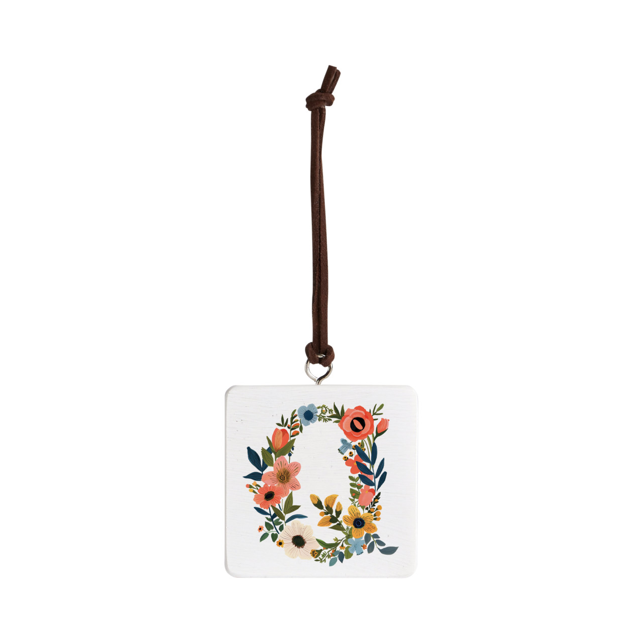 Q Monogram Ornament - Bone thumbnail