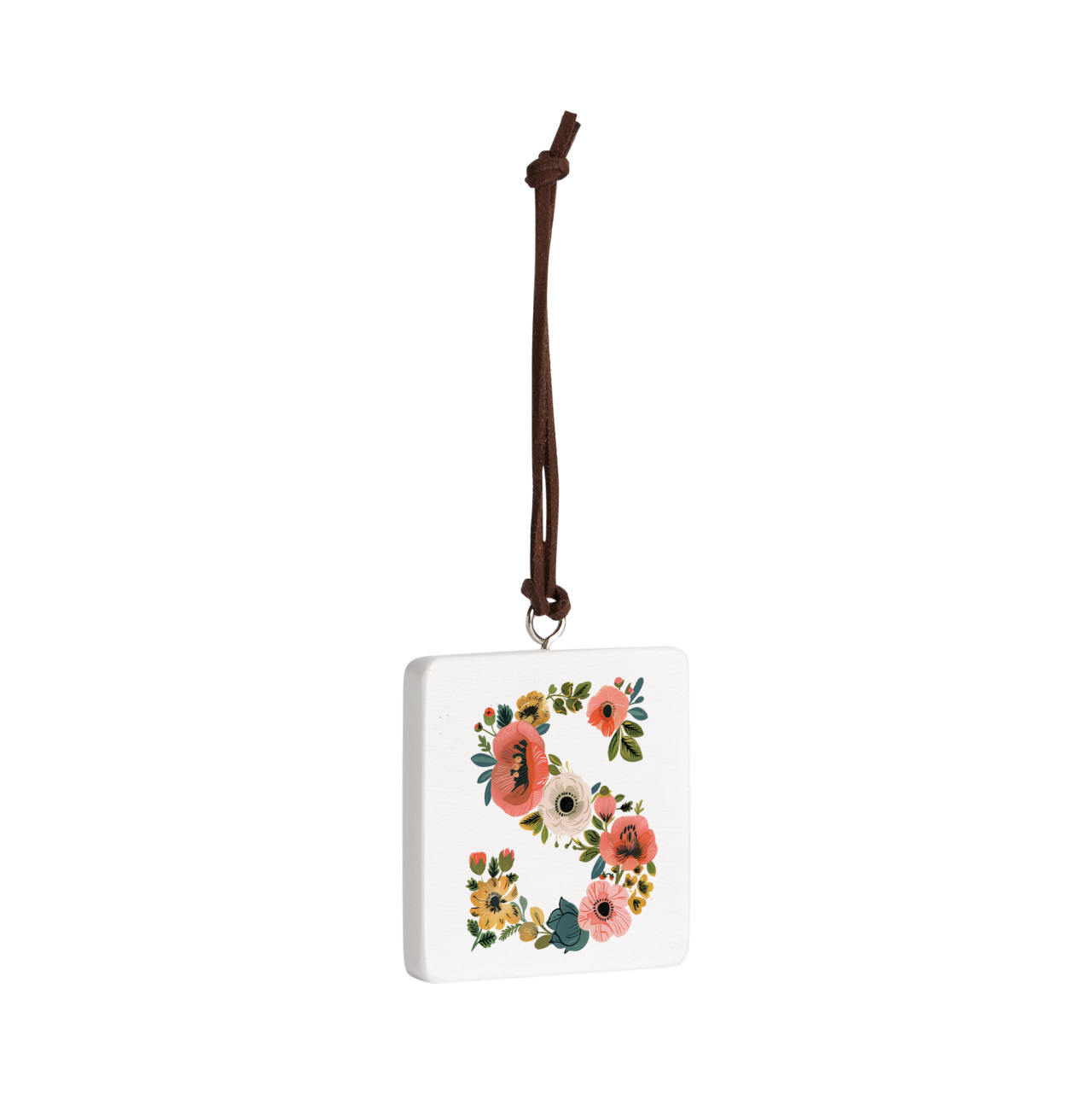 S Monogram Ornament - Bone thumbnail