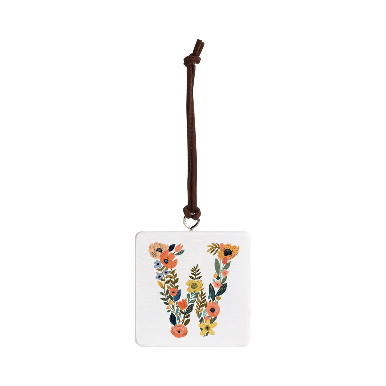 W Monogram Ornament - Bone thumbnail