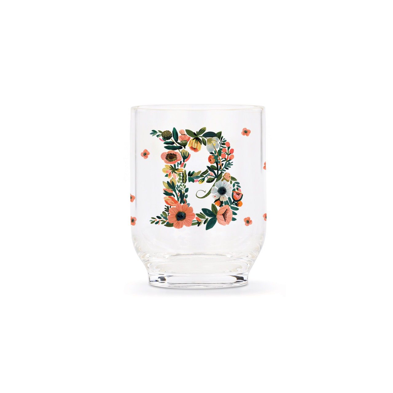 B Monogram Acrylic Tumbler - 14 oz. thumbnail