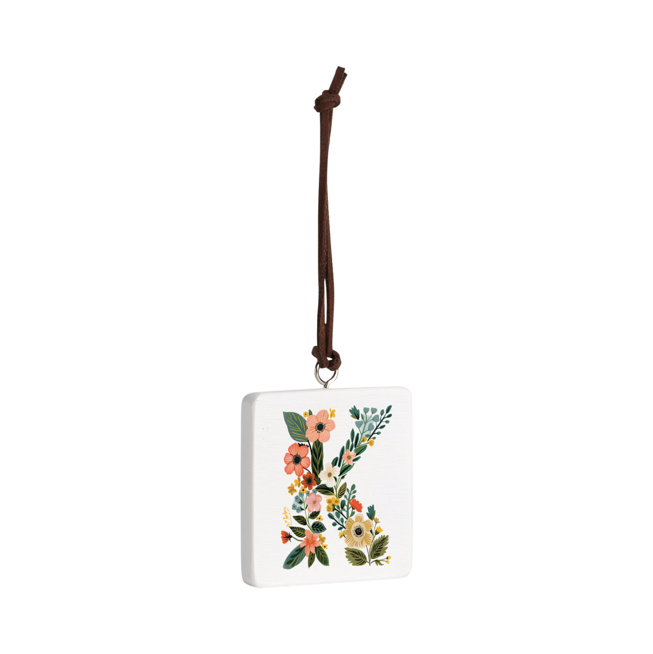 K Monogram Ornament - Bone thumbnail