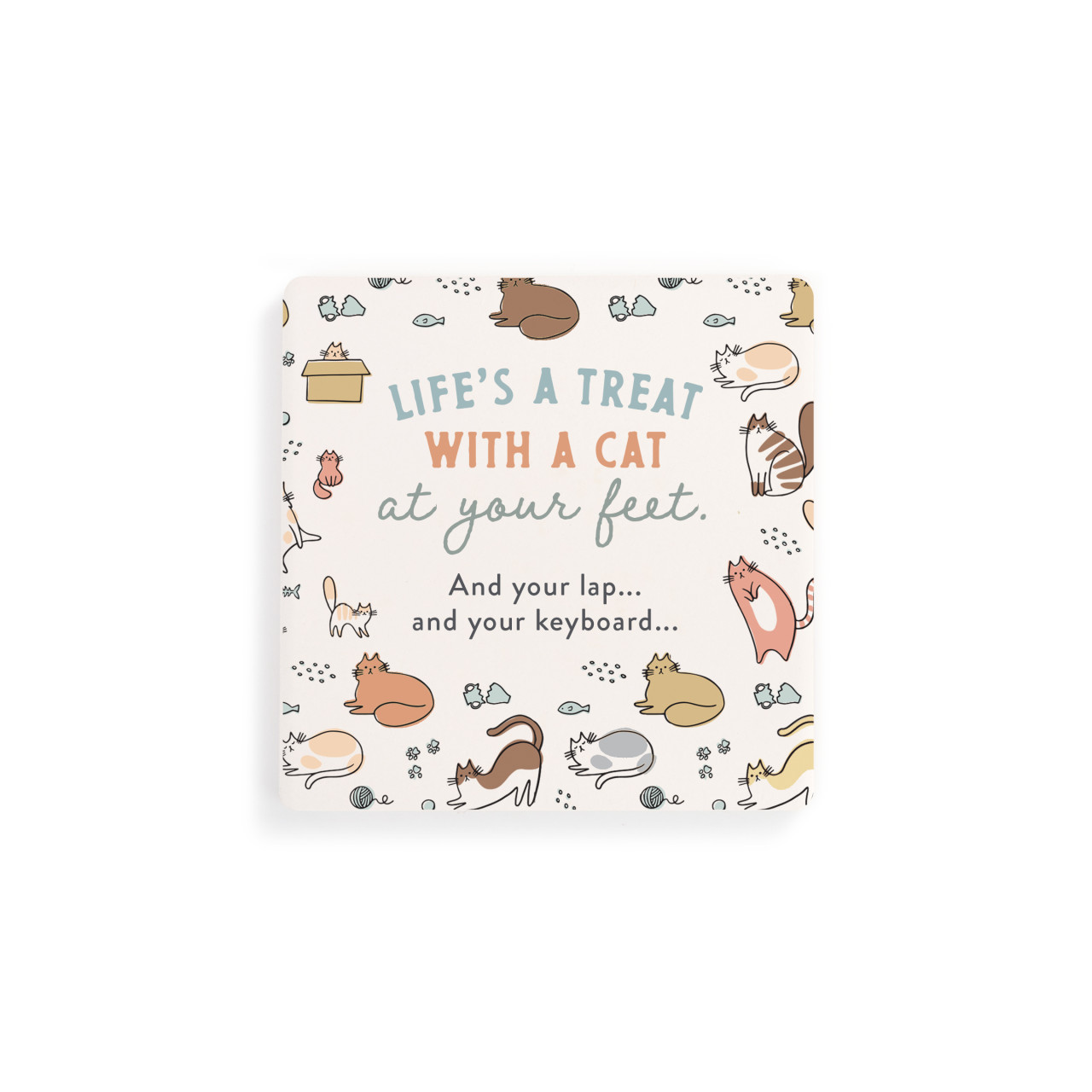 Life's a Treat Cat Coasters - Set of 4 thumbnail