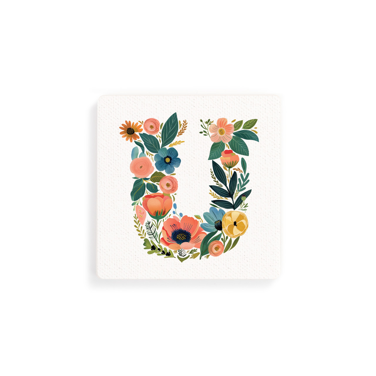 U Monogram Coasters - Set of 4 thumbnail