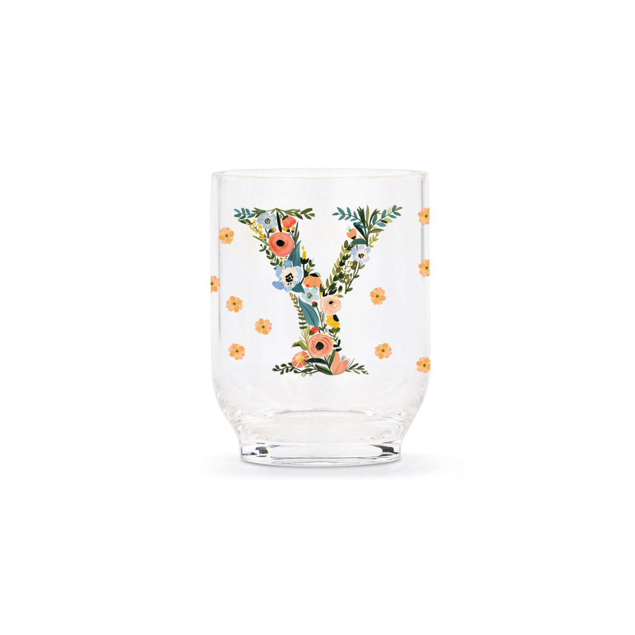 Y Monogram Acrylic Tumbler - 14 oz. thumbnail