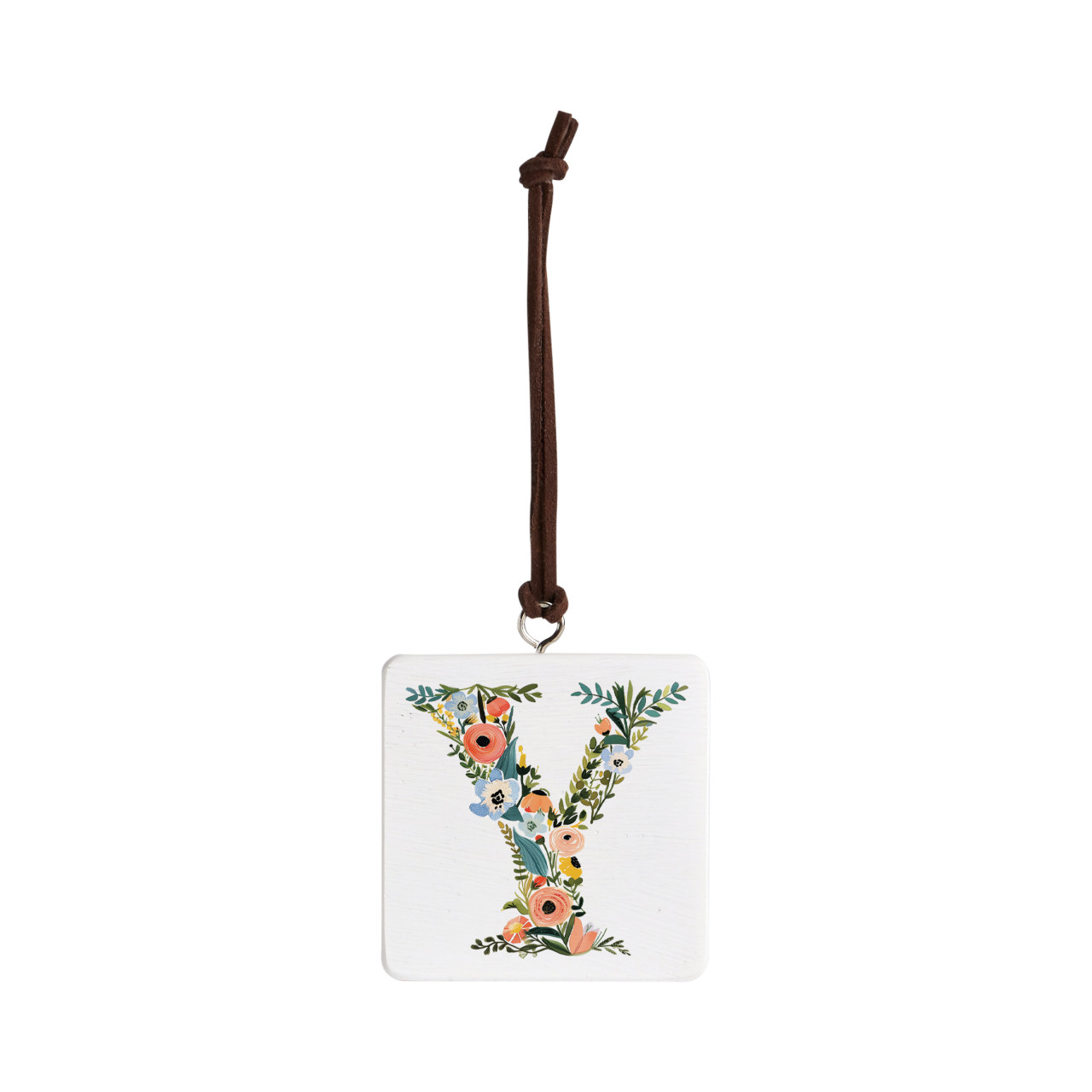 Y Monogram Ornament - Bone thumbnail