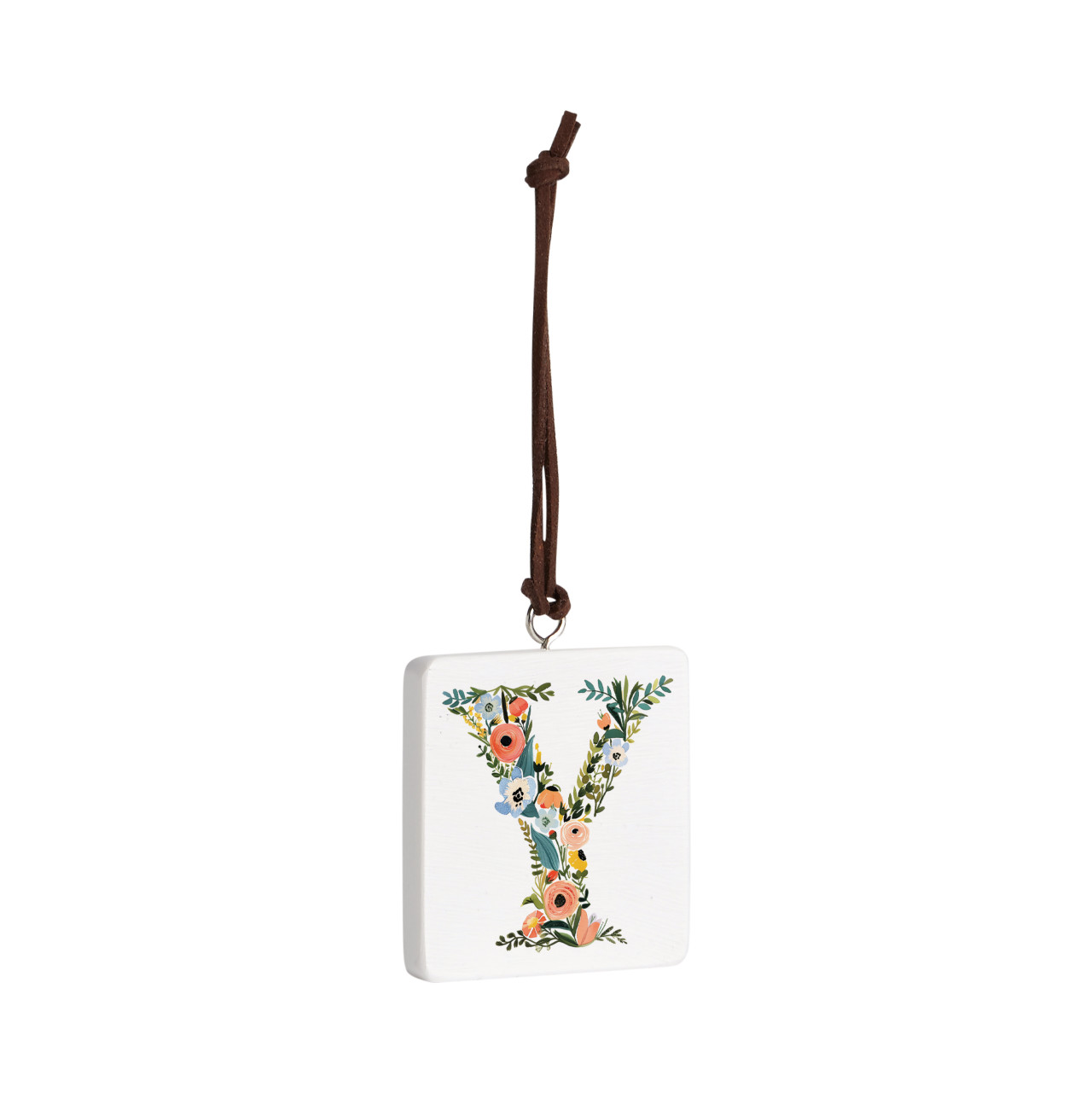 Y Monogram Ornament - Bone thumbnail