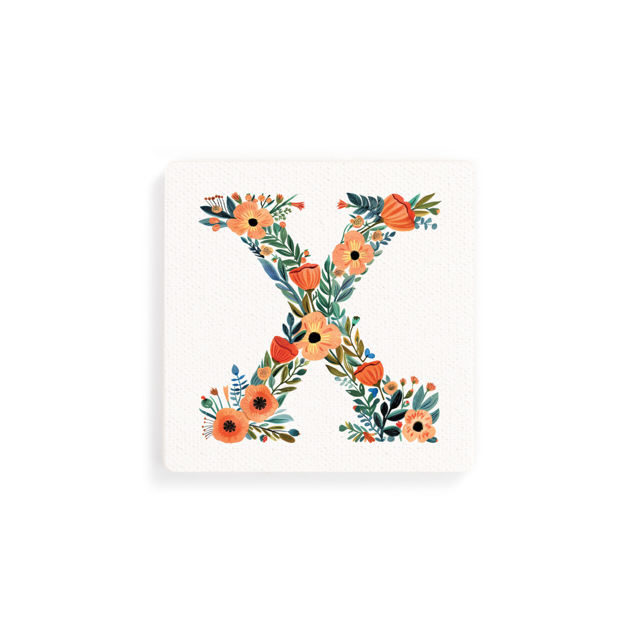 X Monogram Coasters - Set of 4 thumbnail