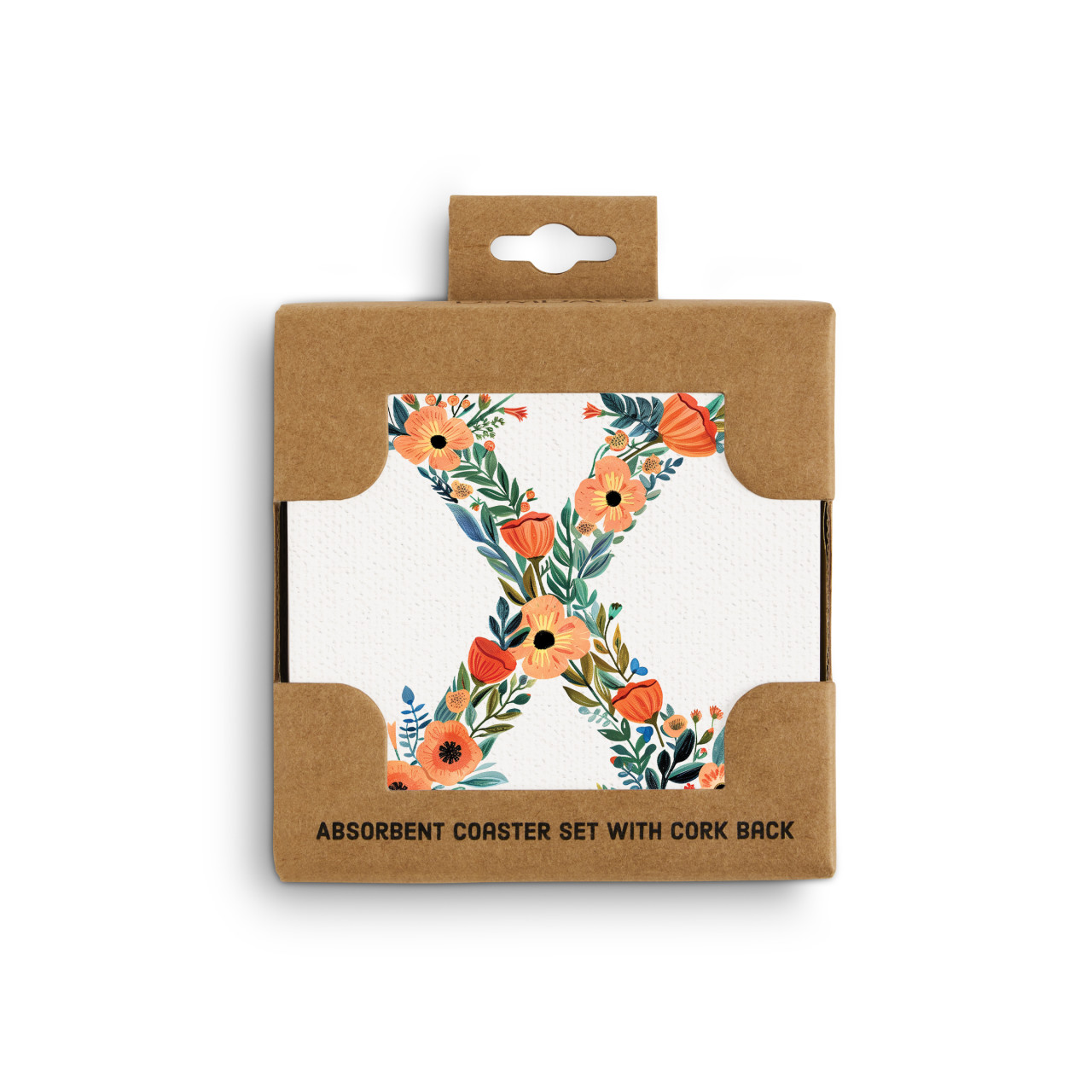 X Monogram Coasters - Set of 4 thumbnail
