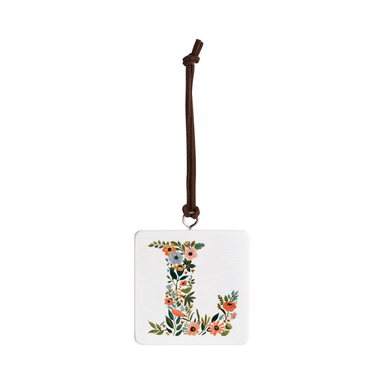 L Monogram Ornament - Bone thumbnail