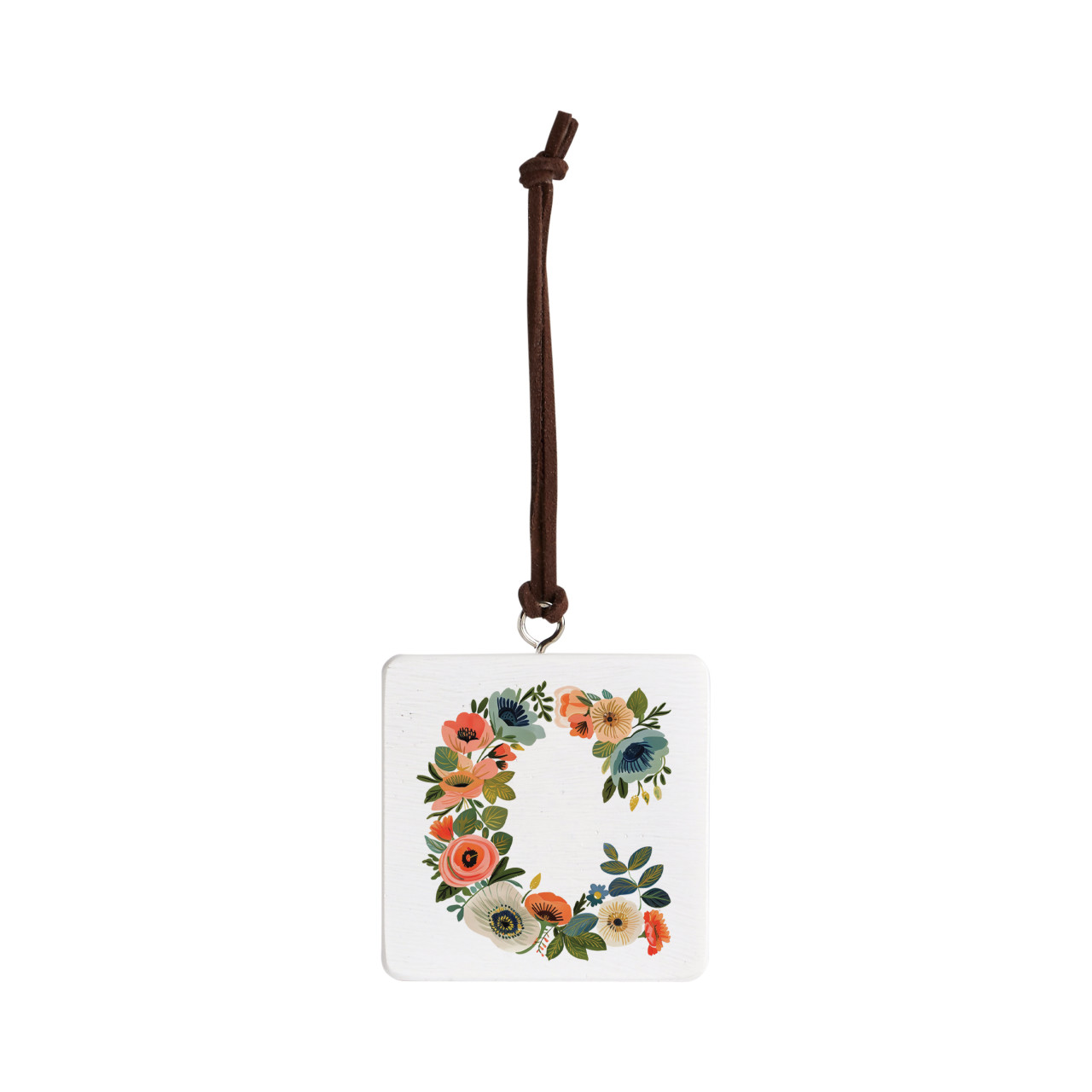 C Monogram Ornament - Bone thumbnail