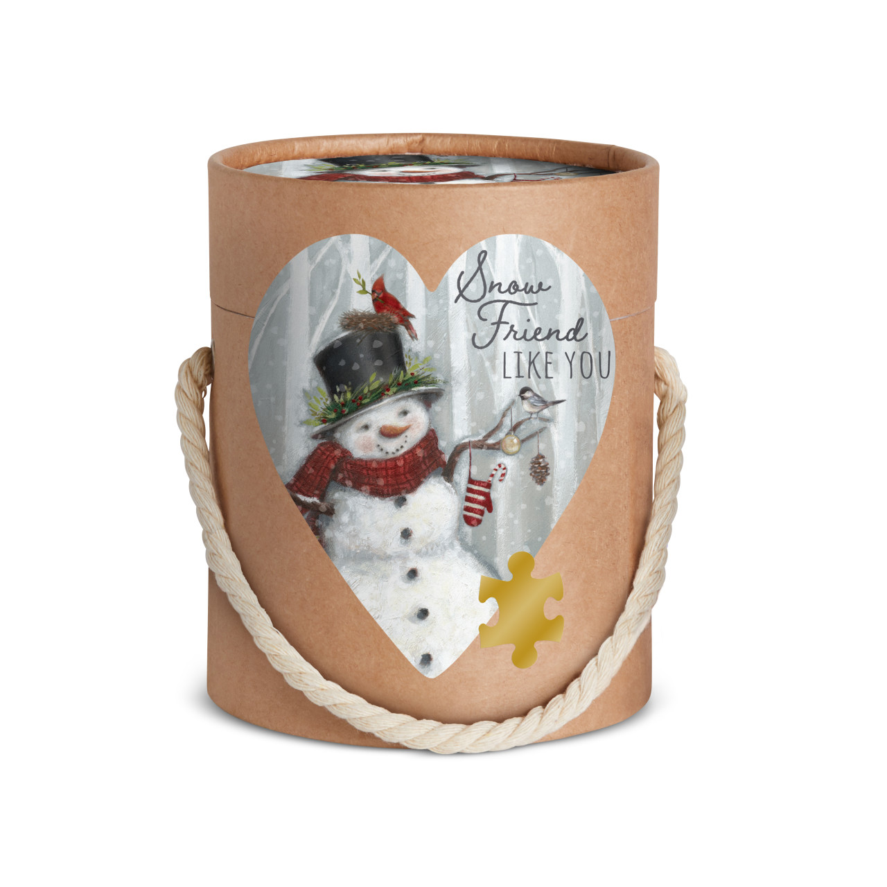 Snow Friend Like You Art Heart Gift Puzzle thumbnail