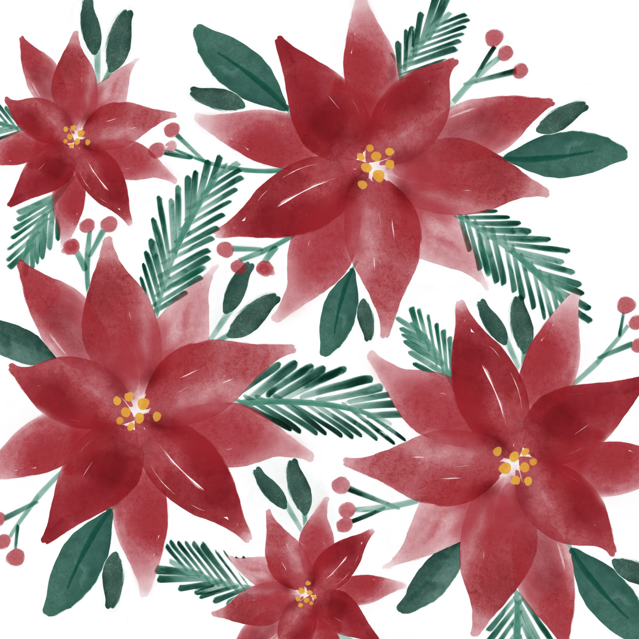 Poinsettia Bowl Cozy - Set of 2 thumbnail