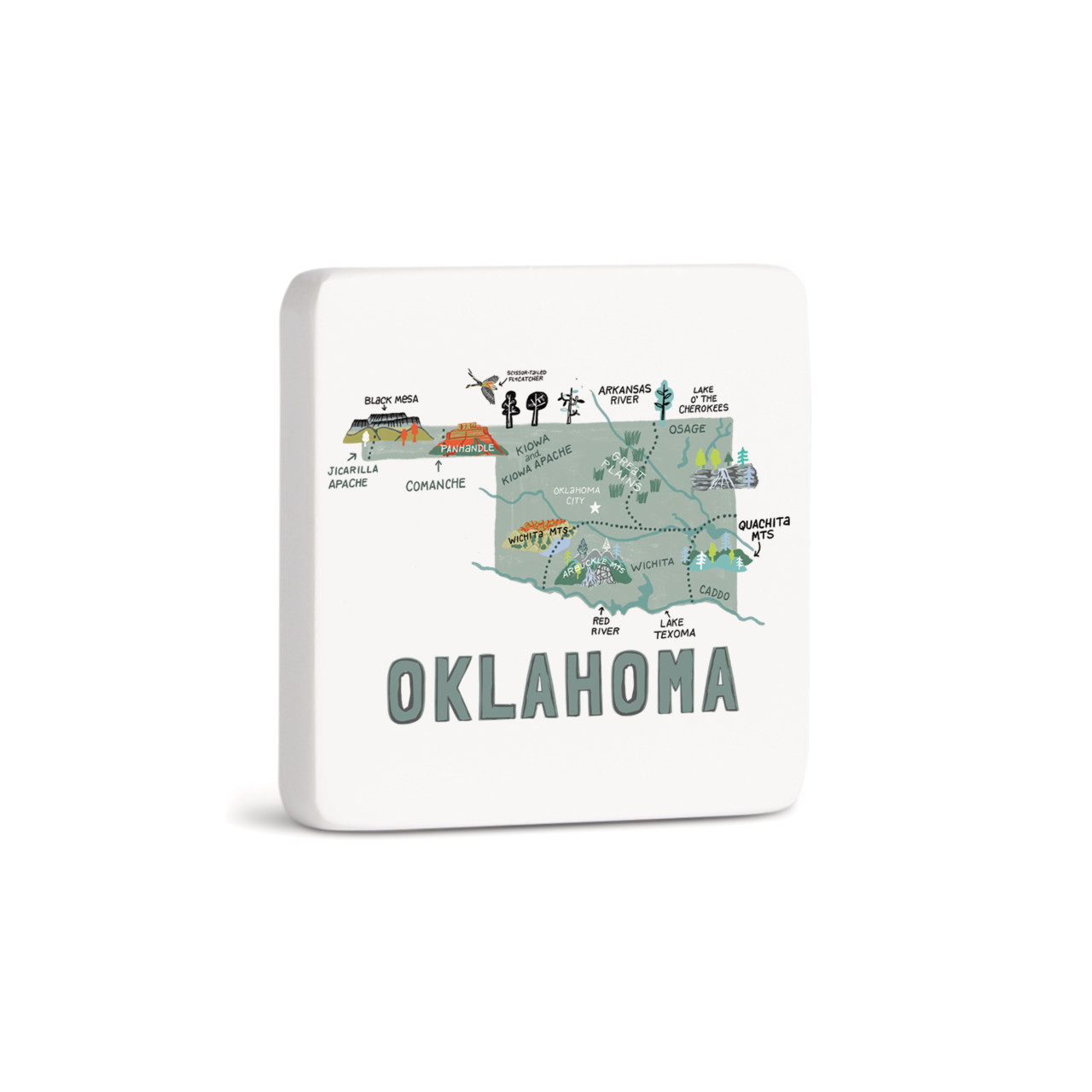 Oklahoma State Magnet - Bone thumbnail