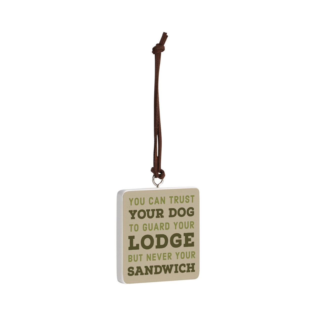 Trust Your Dog Ornament - Bone thumbnail