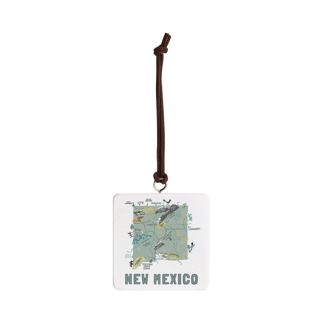 New Mexico State Ornament - Bone thumbnail