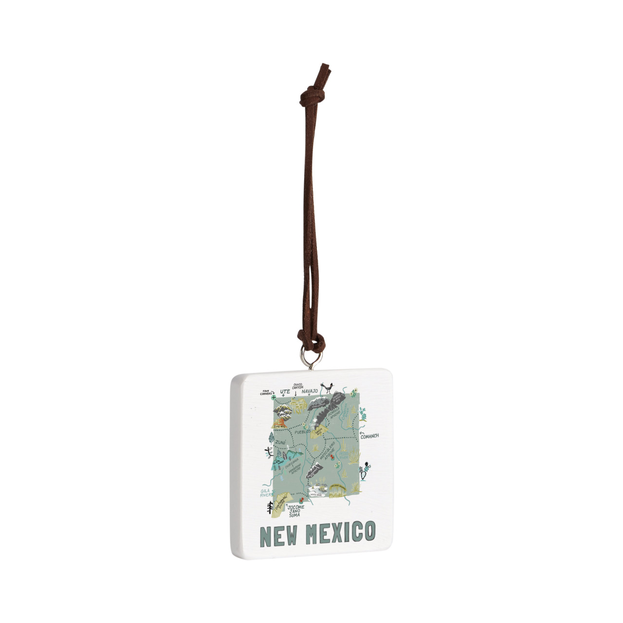 New Mexico State Ornament - Bone thumbnail