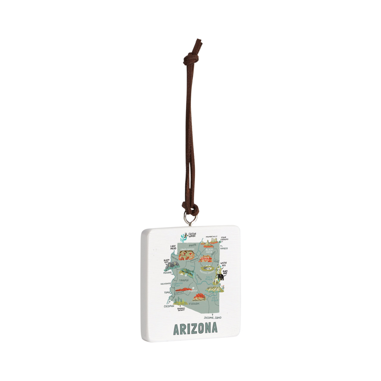 Arizona State Ornament - Bone thumbnail