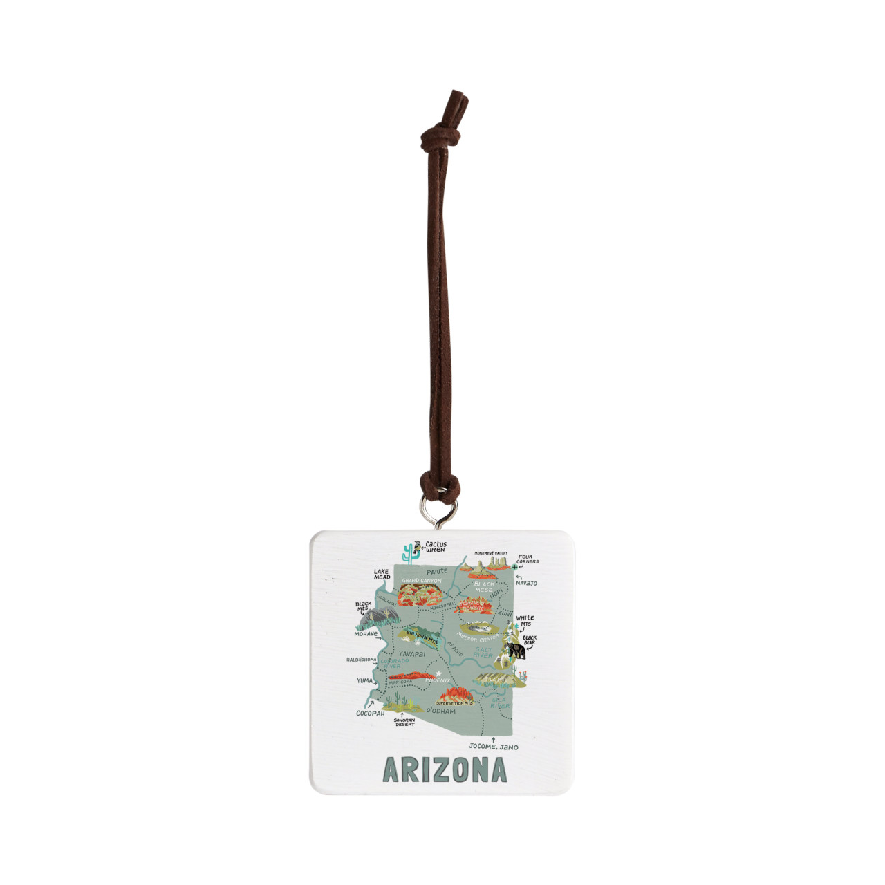 Arizona State Ornament - Bone thumbnail