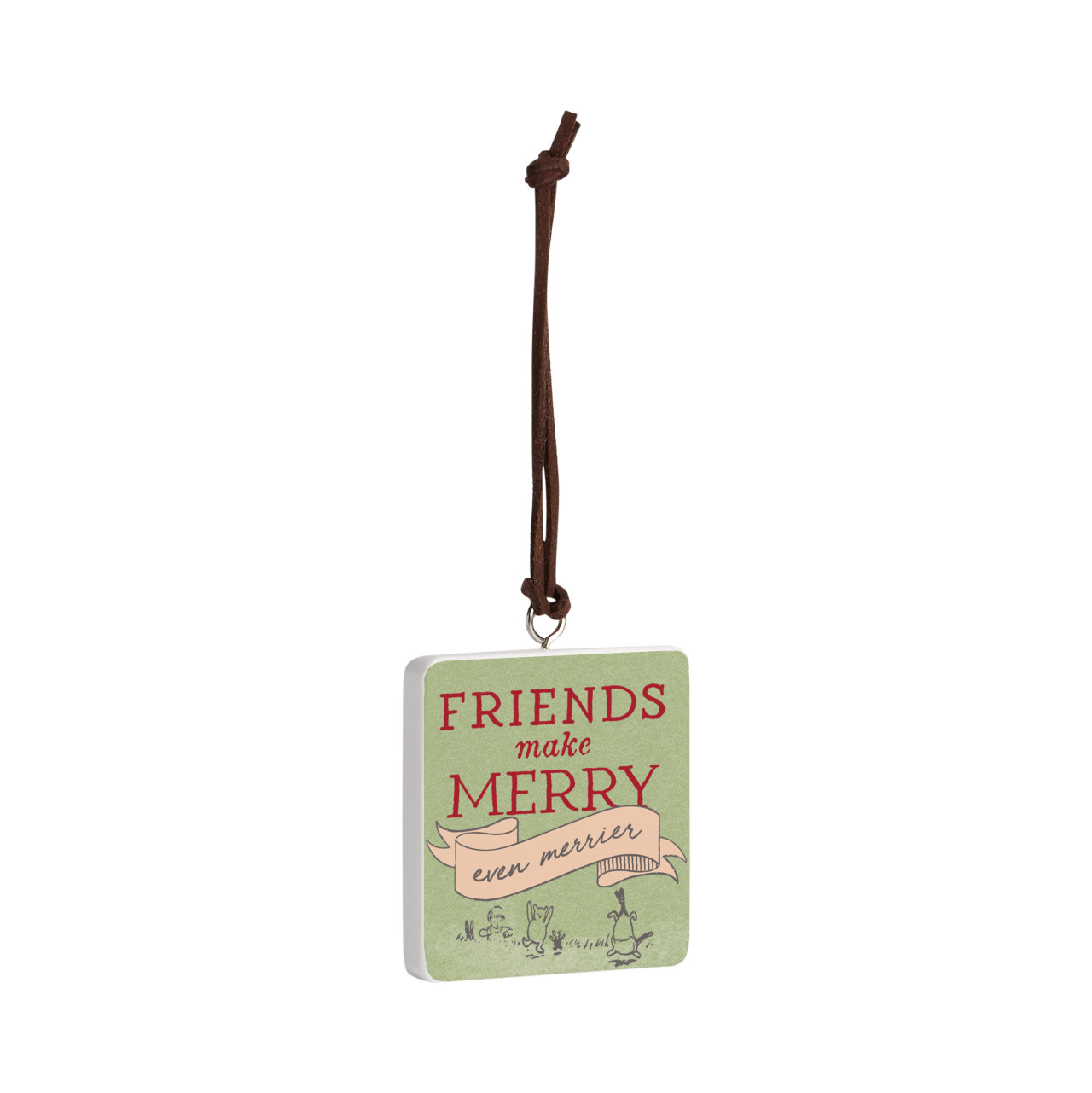 Friends Make Merry Ornament - Bone thumbnail