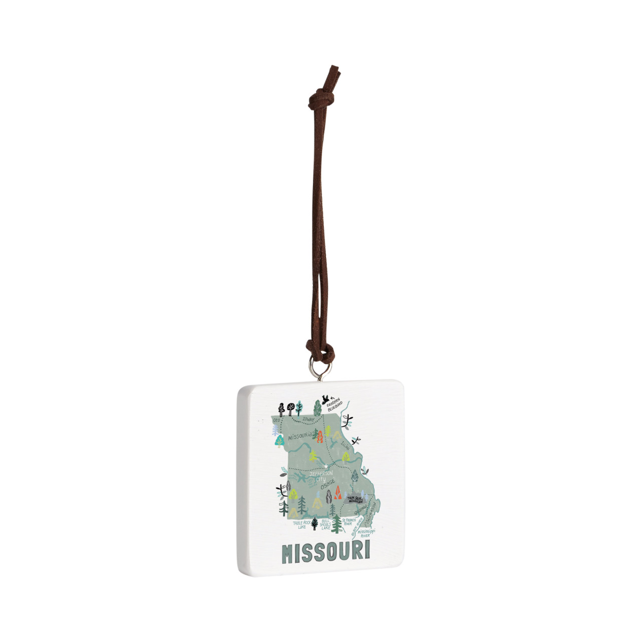 Missouri State Ornament - Bone thumbnail