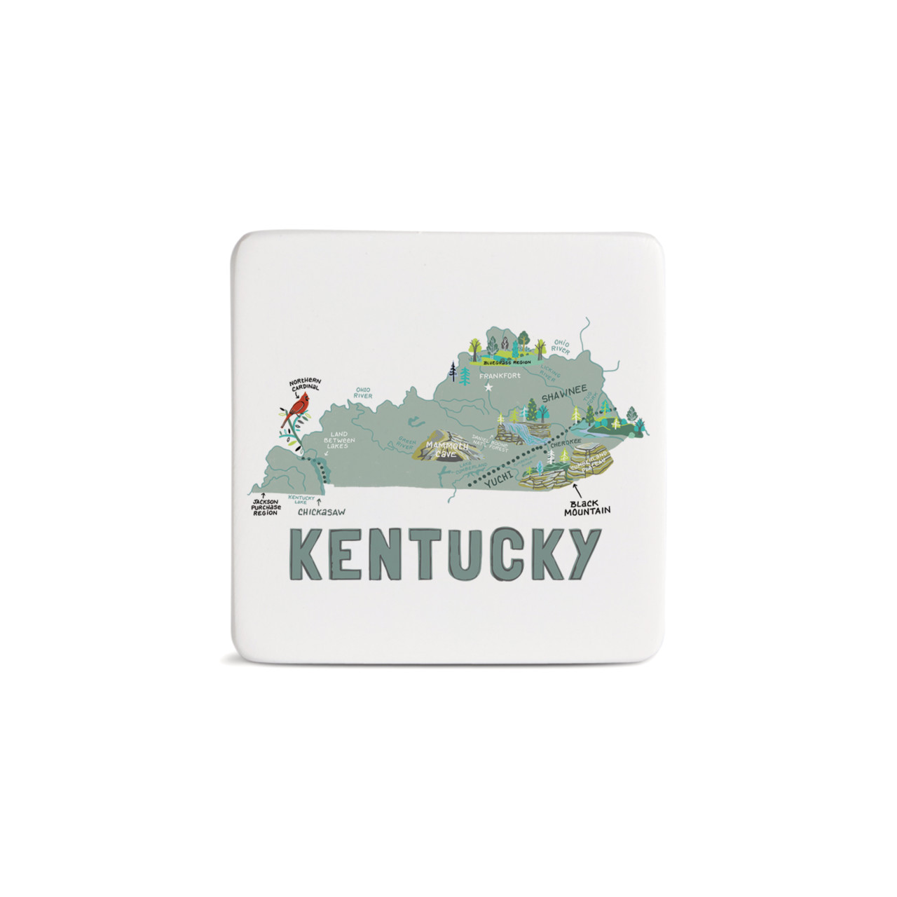 Kentucky State Magnet - Bone thumbnail