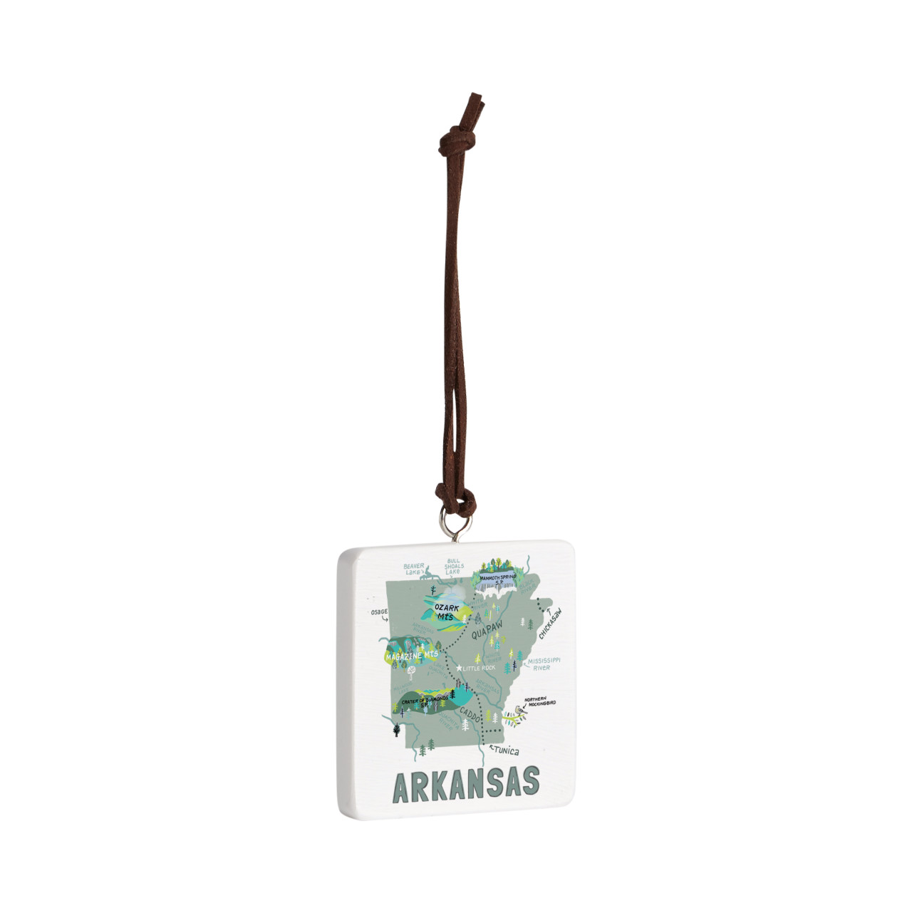 Arkansas State Ornament - Bone thumbnail