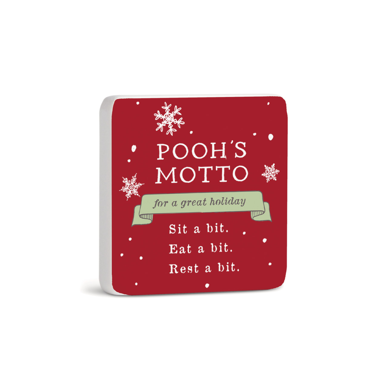 Motto For A Great Holiday Magnet - Bone thumbnail