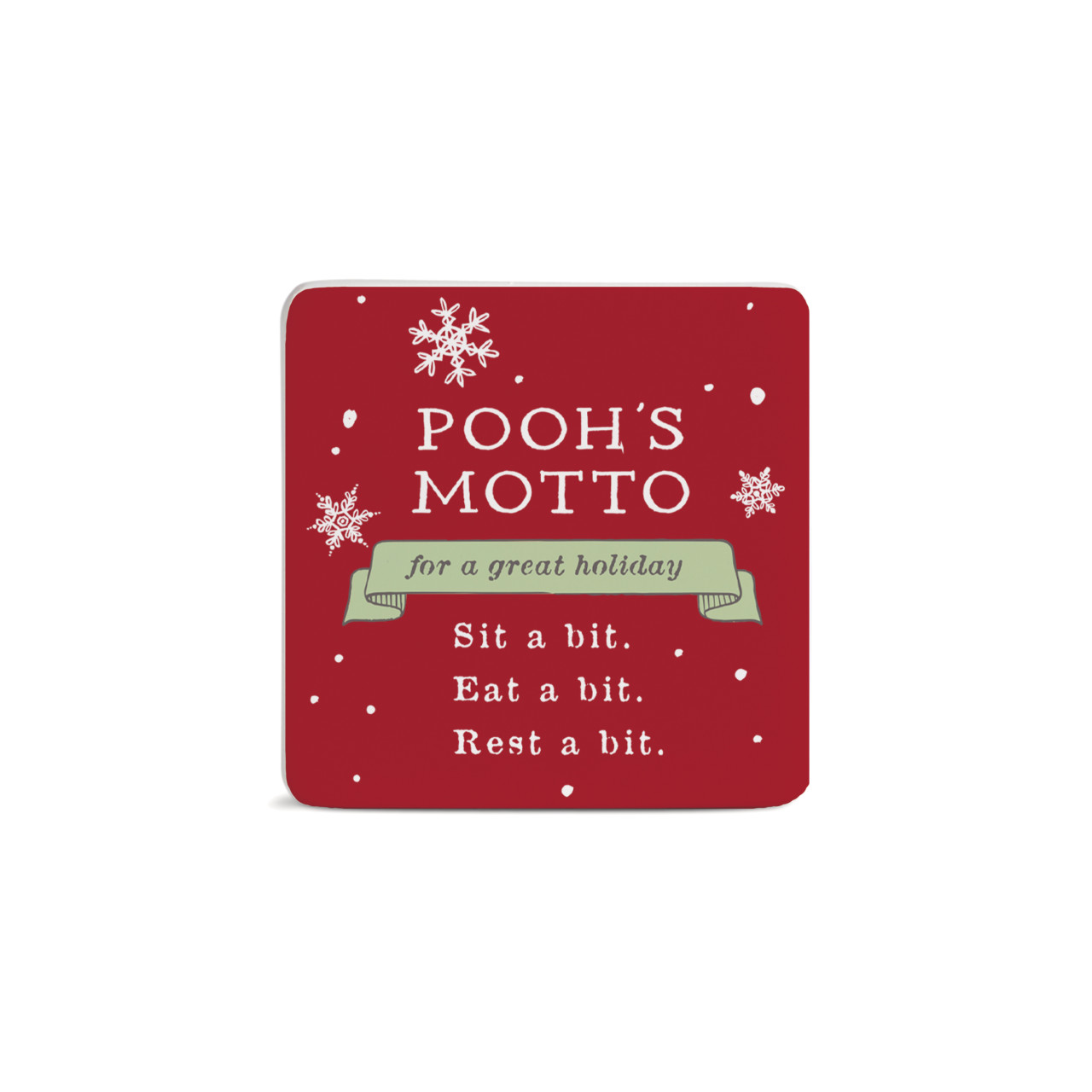 Motto For A Great Holiday Magnet - Bone thumbnail