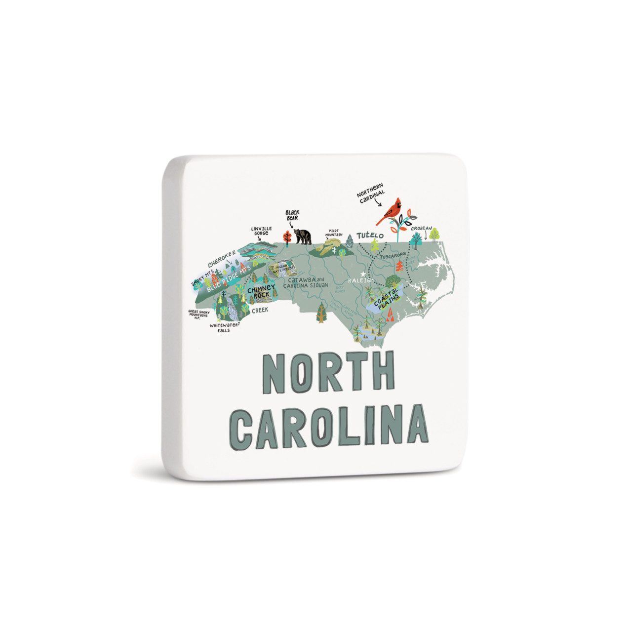 North Carolina State Magnet - Bone thumbnail