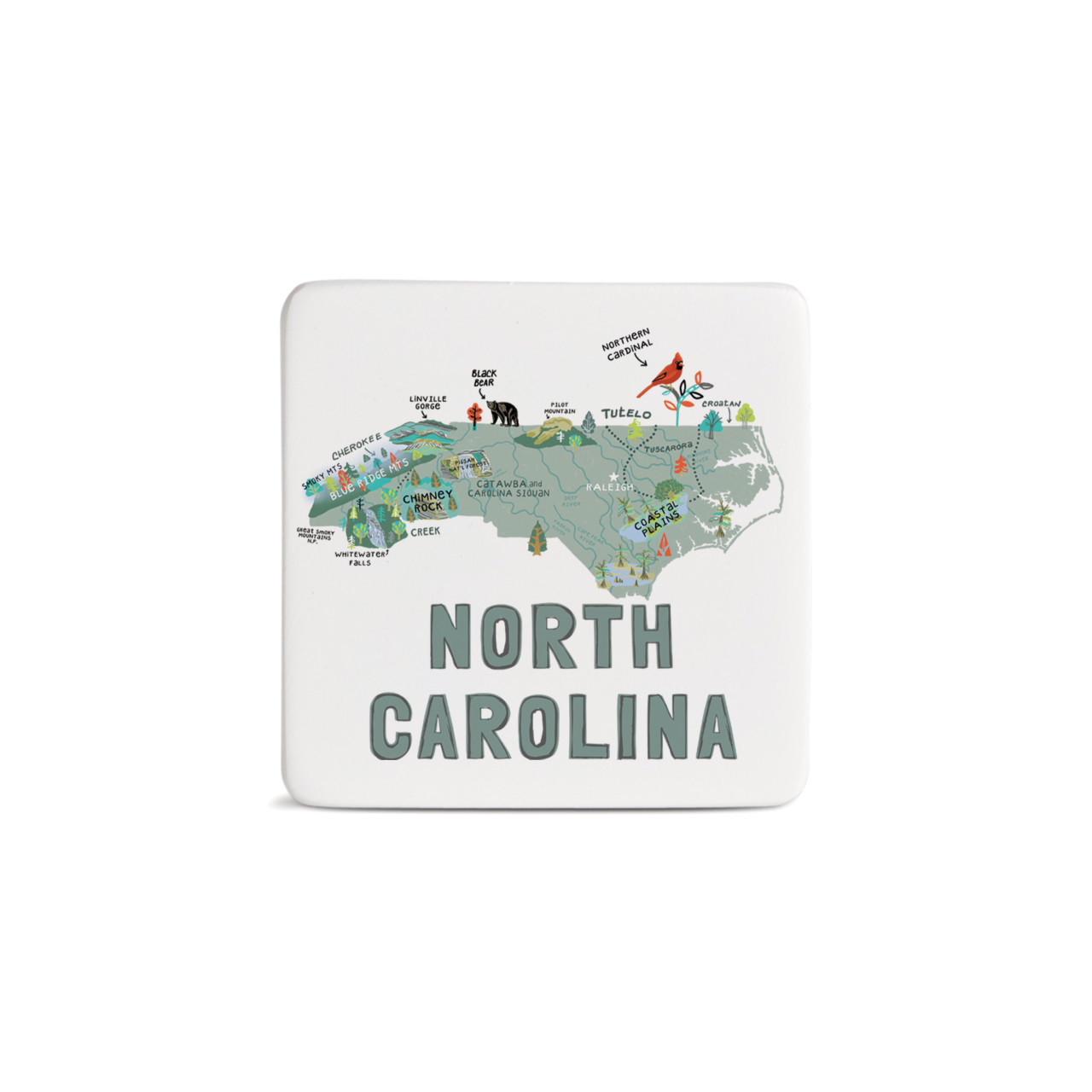 North Carolina State Magnet - Bone thumbnail