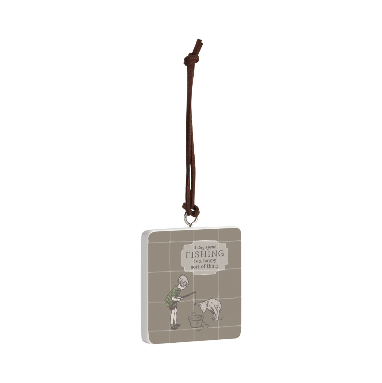 Day Spent Fishing Ornament - Bone thumbnail