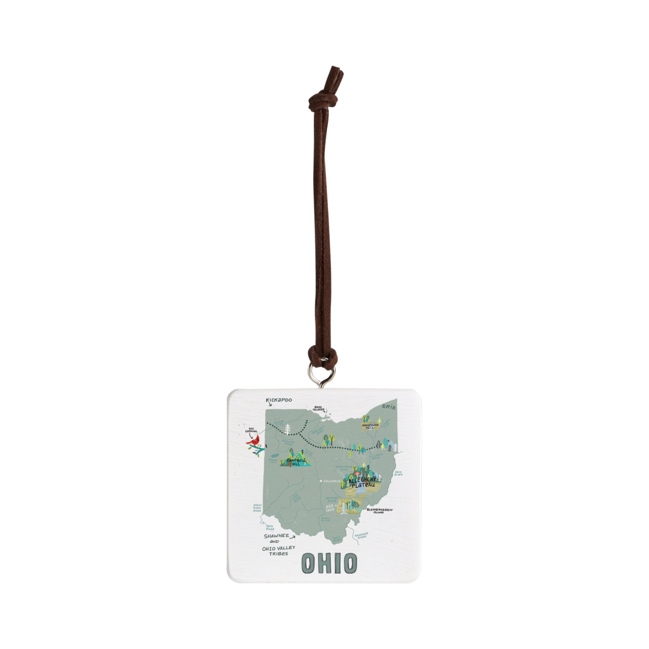 Ohio State Ornament - Bone thumbnail