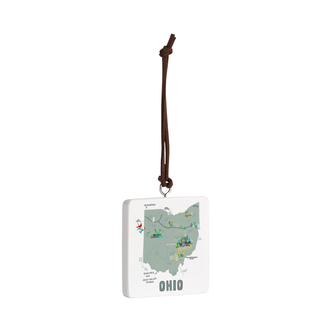 Ohio State Ornament - Bone thumbnail