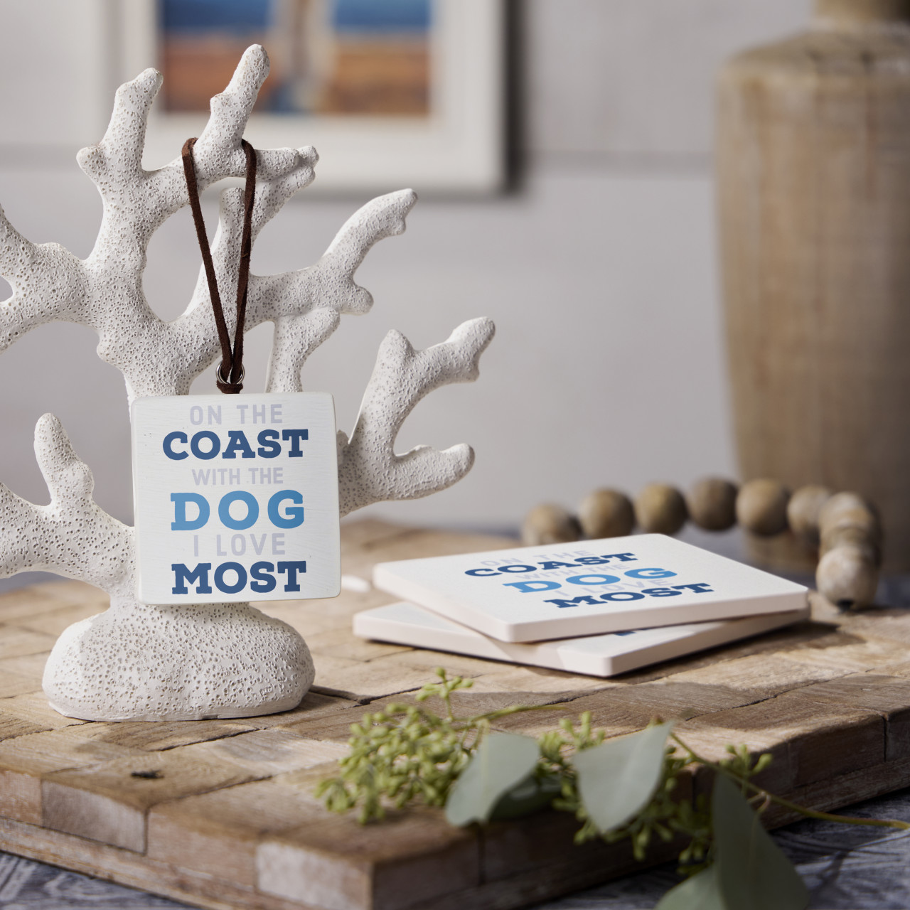 On the Coast Ornament - Bone thumbnail