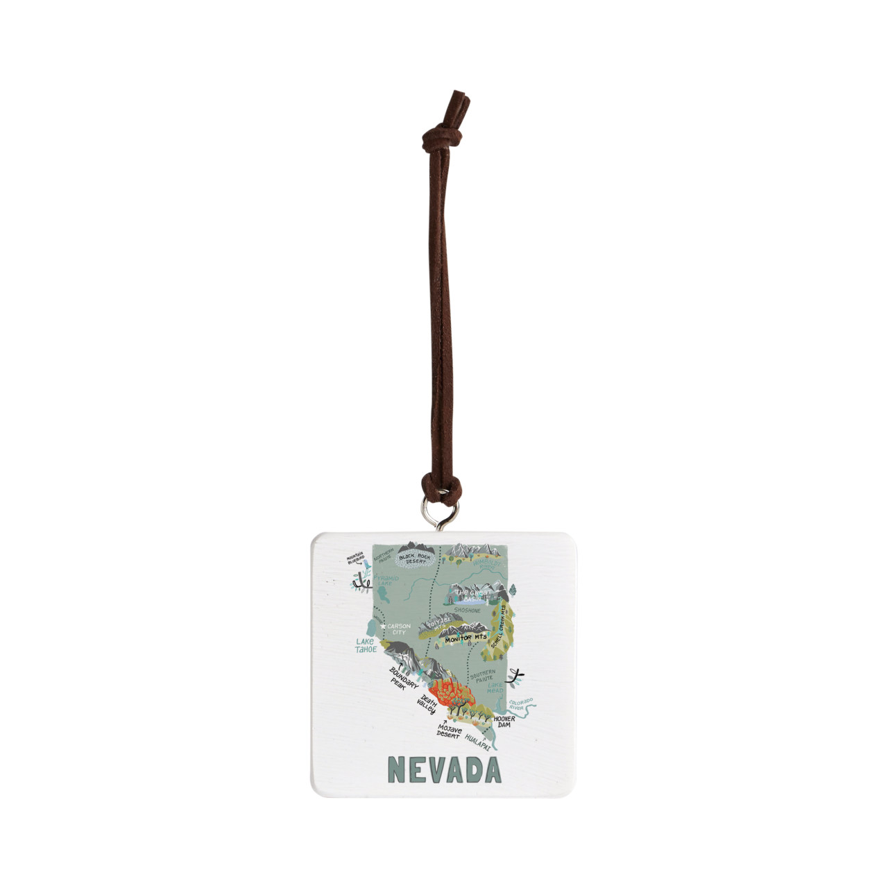 Nevada State Ornament - Bone thumbnail
