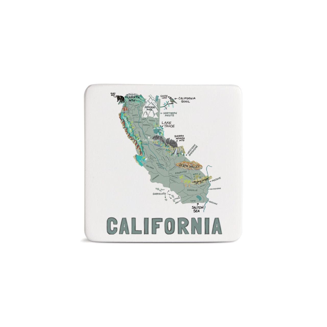 California State Magnet - Bone thumbnail