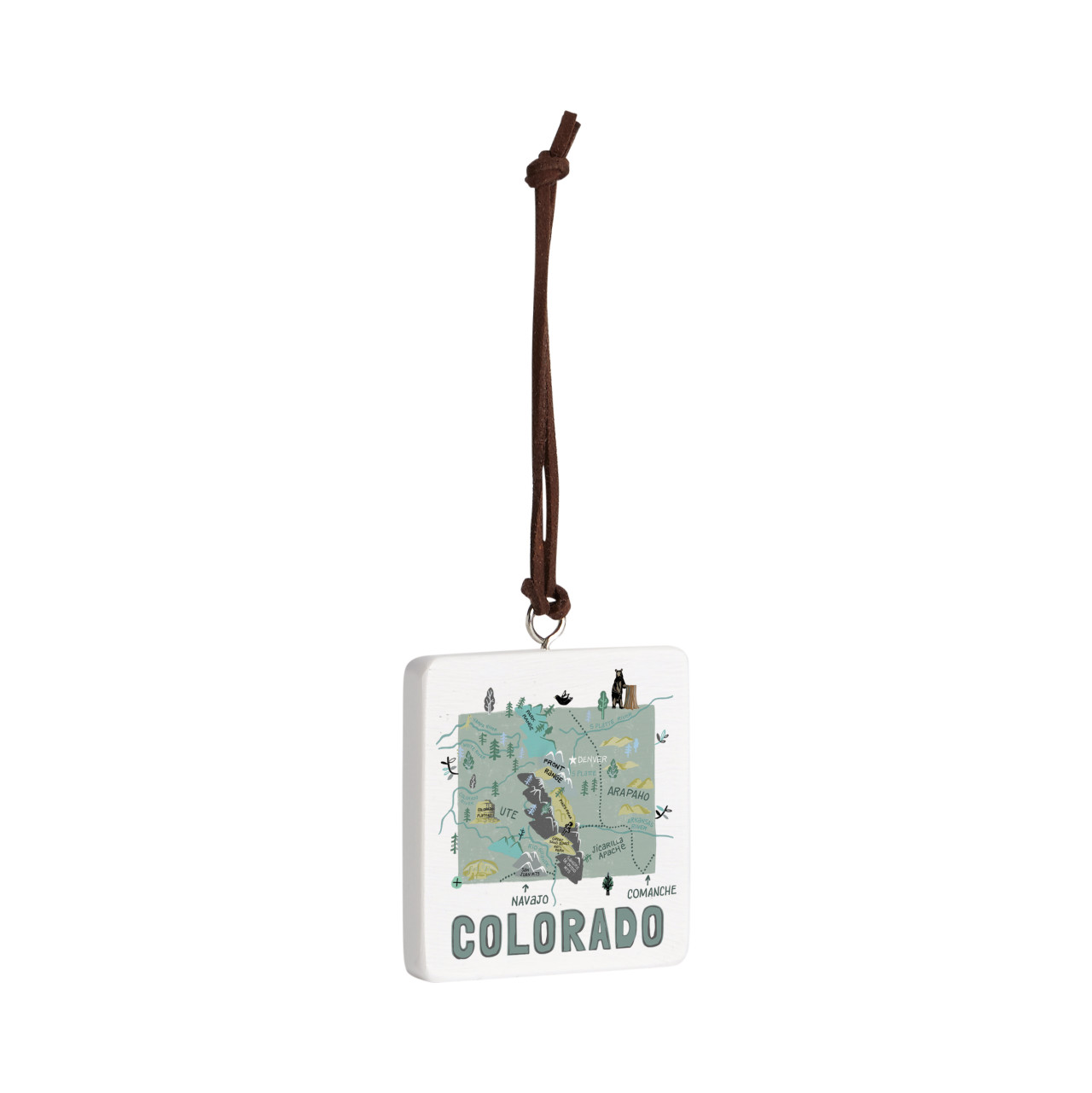 Colorado State Ornament - Bone thumbnail