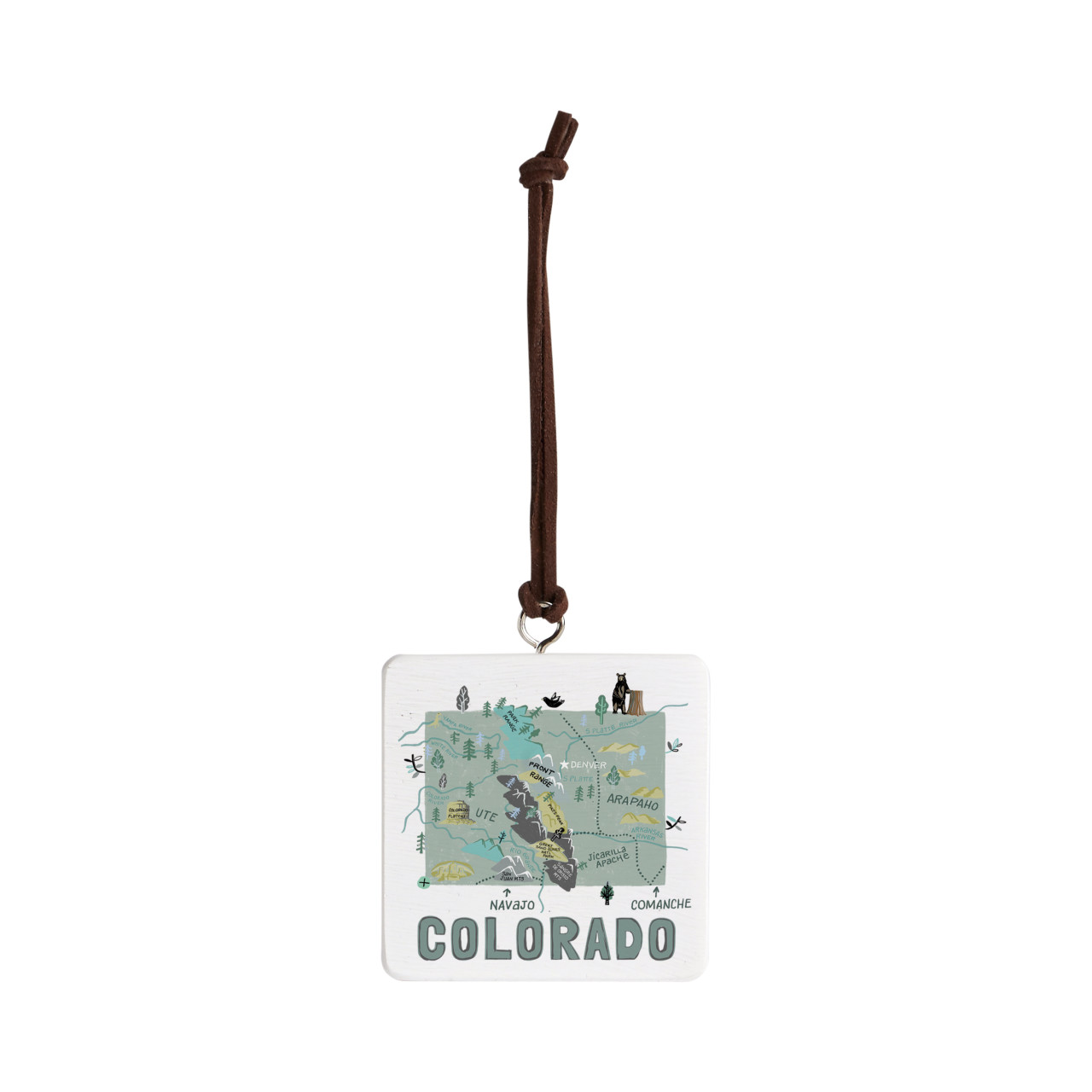 Colorado State Ornament - Bone thumbnail