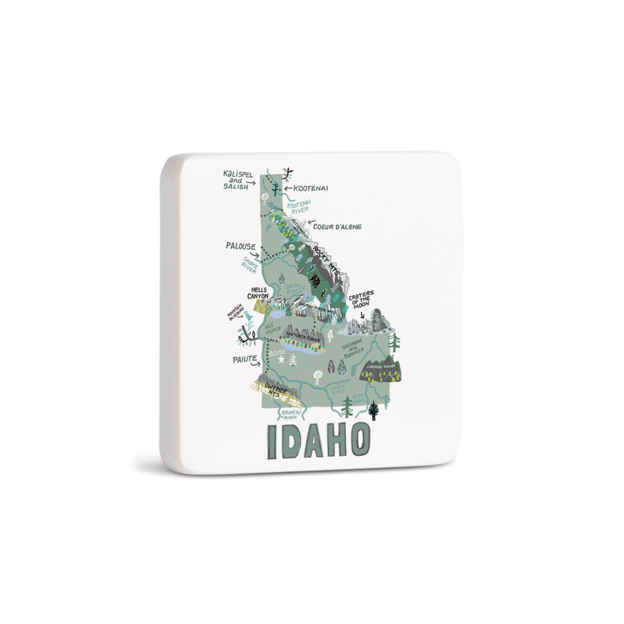 Idaho State Magnet - Bone thumbnail
