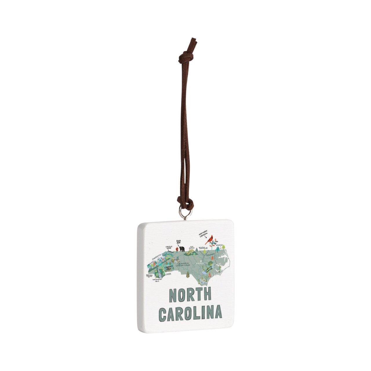 North Carolina State Ornament - Bone thumbnail