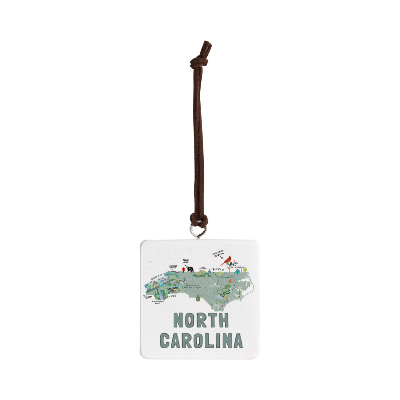 North Carolina State Ornament - Bone thumbnail
