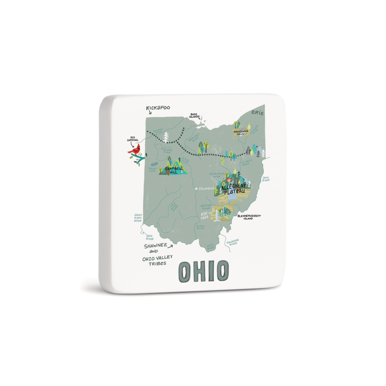 Ohio State Magnet - Bone thumbnail