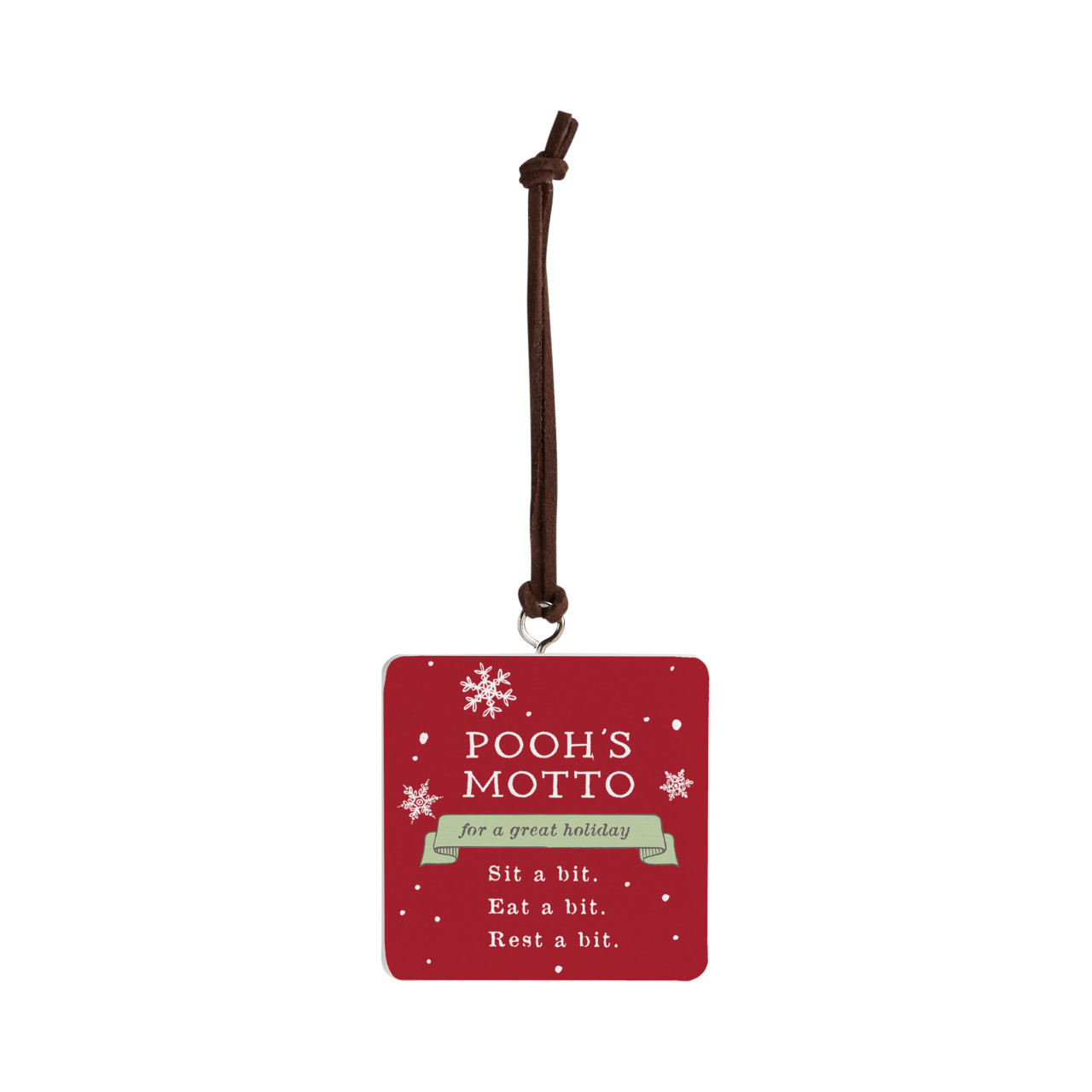 Motto For A Great Holiday Ornament - Bone thumbnail