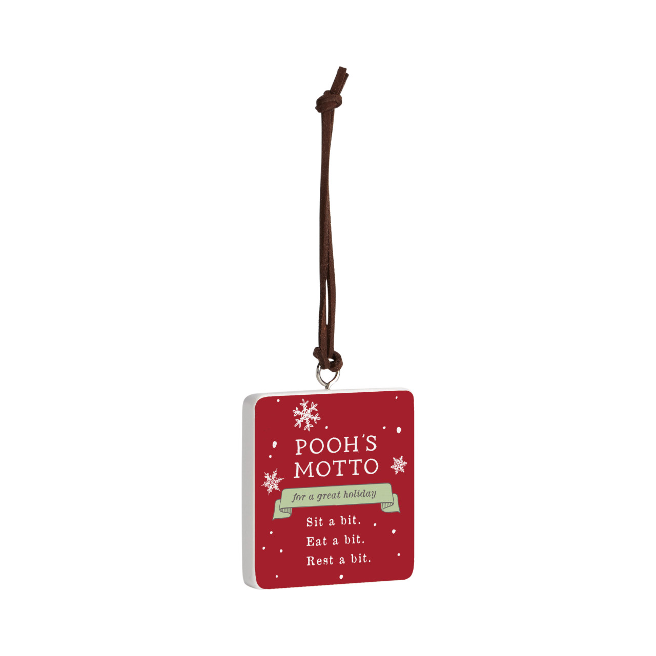 Motto For A Great Holiday Ornament - Bone thumbnail